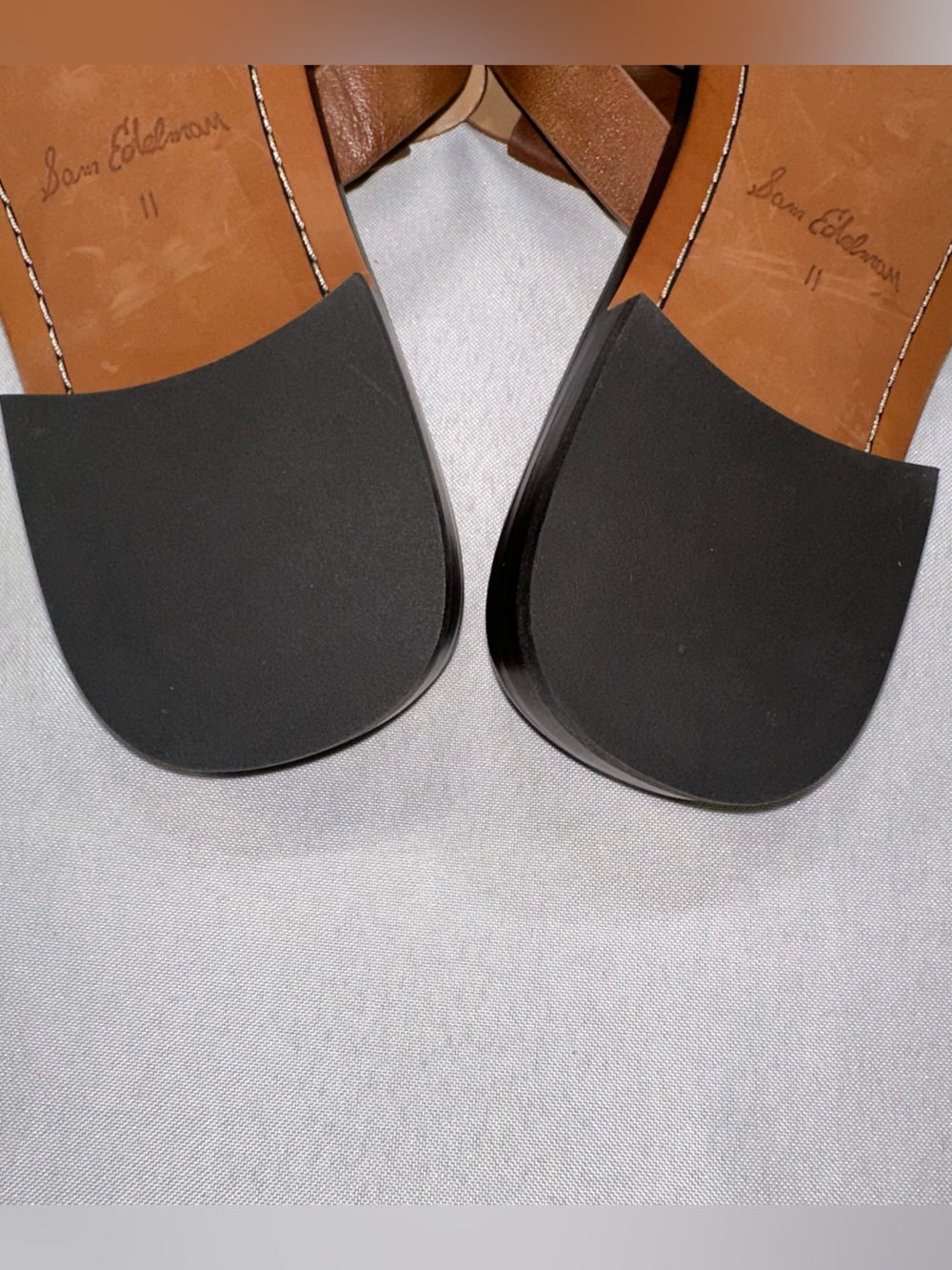 Sam Edelman Dina Woven Size 11 Fisherman Slides Brown Leather Sandals Women's 42 - Picture 7 of 8